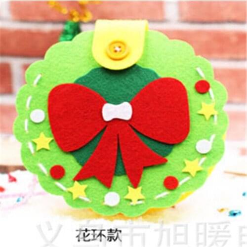 2019 Hot Sell Christmas New Bag Cloth Cartoon Backpack Kindergarten Childrens Manual DIY Creative Kit Simple And Fun Toy