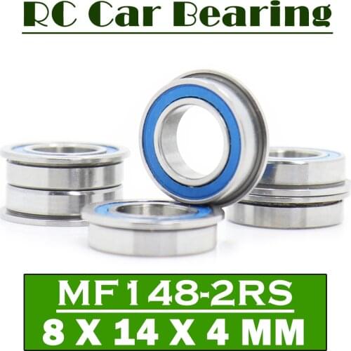 FUSHI MF148 2RS Bearings Blue Sealed 8x14x4 mm , ABEC-3 MF148RS Ball Bearing Parts For Hobby RC Car Truck , Pick of 6 Pcs