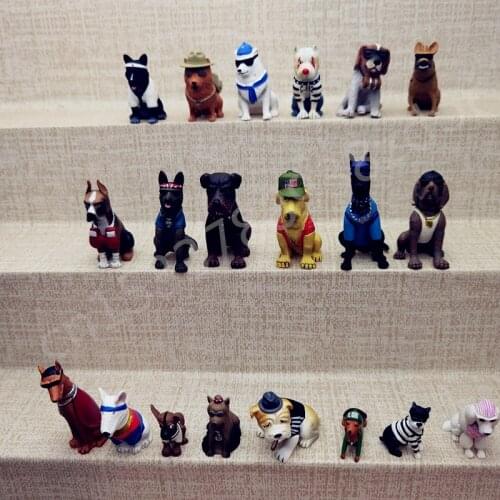 Simulation Dog Figurine French Boxer Bulldog Golden Retriever Pet Model Action Figures PVC Home Decoration Educational Kids Toys