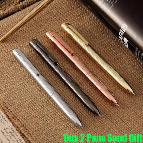 Hot Selling Luxury Brand Metal Roller Ballpoint Pen Business Men Writing Gift Pen Buy 2 Pens Send Gift