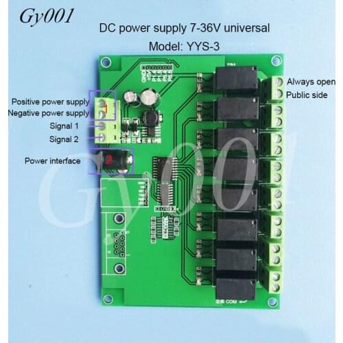Programmable Timing Board of 8/8 Relay Module PLC Cyclic Sequential Start-up Delay Power Supply
