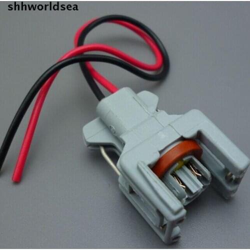 Shhworldsea 4PCS 2 Pin Auto fuel injector connector spray nozzle/oil atomizer plug,Car Electrical plug socket connectors