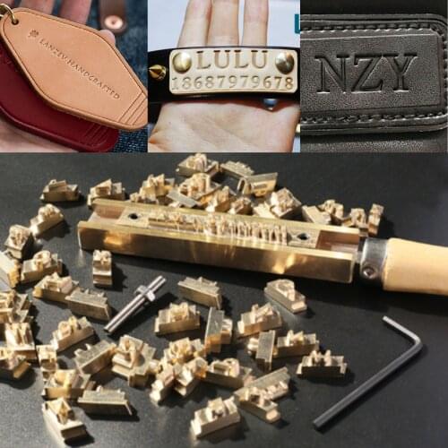 Custom Logo Alphabet number letter stamp Arabic Russian Branding Iron Personality Leather mould Hot foil Stamping press craft