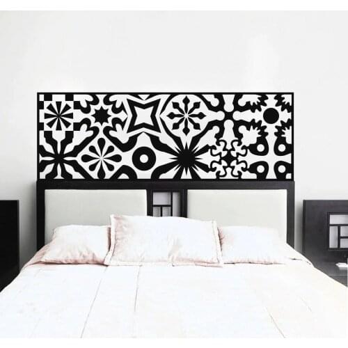 Modern Bed Headboard Decoration Accessories Wall Decal Bedroom Pvc Pure Color Wall Stickers adesivo de parede Home Decor Z919
