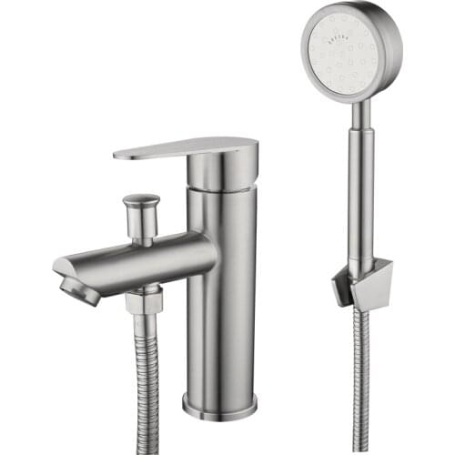 Sus 304 Washbasin Hot And Cold Faucet Multi-function Basin Mixer , G1/2 Multi-function Interface Tap shower set Bidet set