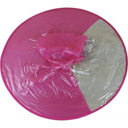 Unisex Outdoor Fishing Golf Child Adult Cover Hands Free Headwear Umbrella Foldable UFO Raincoat Cap Transparent Umbrellas