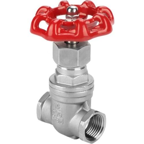 DN15 Gate Valve Stainless Steel Gate Valve BSPP G1/2 Sluice Valve for Water Oil Gas valvula solenoide 304 stainless steel