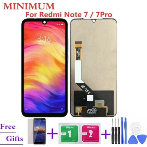 For Xiaomi Redmi Note 7 6.3" LCD Display Touch Screen Digitizer Assembly Replacement + Free Tools For Redmi Note7 Pro LCDs