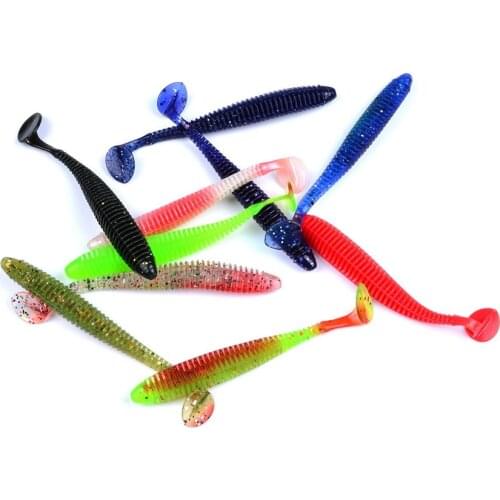 10pcs Fishing Lure Minnow Soft Lure FLK Minnow Swimbait Spinner Bait Pesca Silicone Bait Carp Tackles