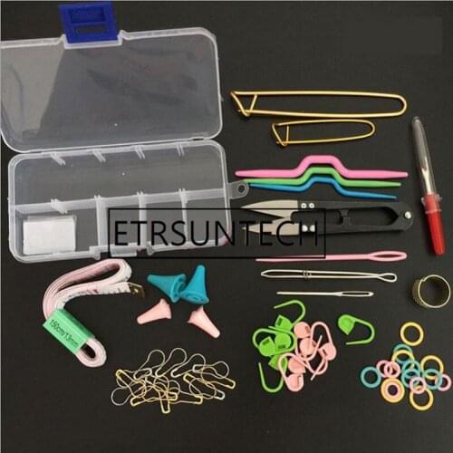 100sets Knitting Tools Crochet Hook Set DIY Knitting Tools Stitch Weaver Knitting Needles for Household Needlework Supplies