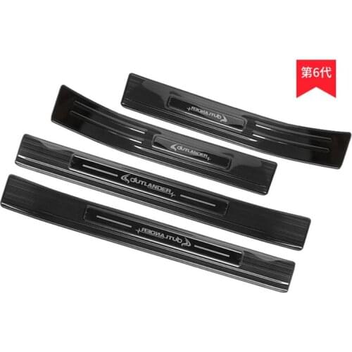 Stainless steel Door Sill Covers scuff plate guards protection For Mitsubishi Outlander 2013-2018 Car Accessories 4pcs