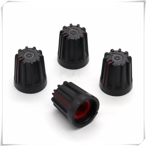 5 Pieces Plastic Flower Shaft Knob Diameter 15mm Height 17mm Potentiometer Encoder Knob Gear Shaped Inner Hole 6mm