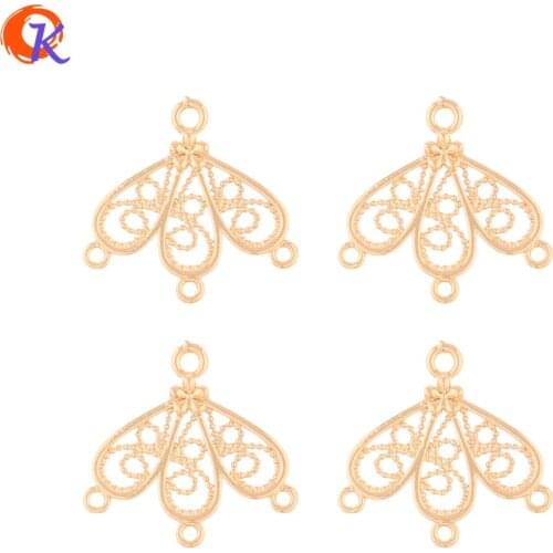Cordial Design 100Pcs 20*20MM Jewelry Accessories/Connectors/Flower Shape/Copper Material/Hand Made/Earring Findings/DIY Making