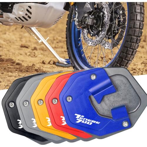 Motorcycle Side Stand Foot Extension Enlarger Plate Pad Support For YAMAHA TENERE 700 TENERE700 2019 2020 2021 Accessories