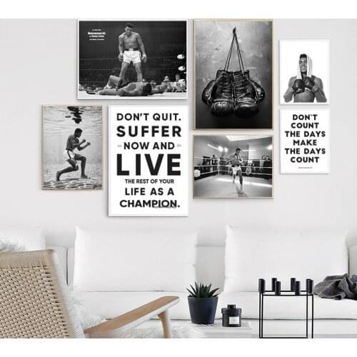 Muhammad Ali vs Cleveland Williams Nov. 14, 1966. Photo Posters and Prints Boxing Themed Wall Art Picture Canvas Painting Decor