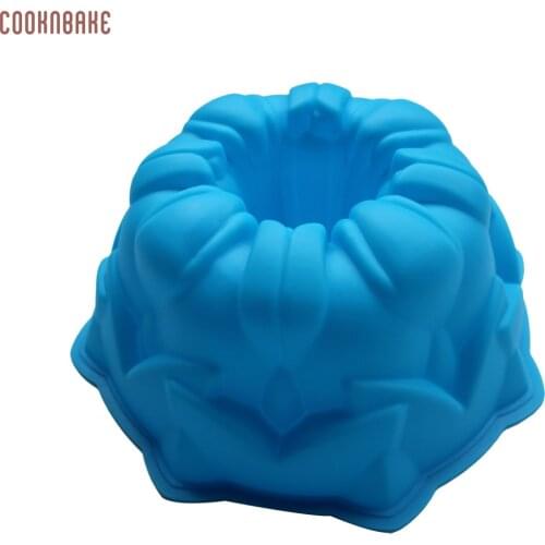 COOKNBAKE DIY 8 Inch Angle Cake Mold Large Silicone Cake Mold Cuckoo Nest Great Circle Mold Tulip Pastry Mold SCM-003-6