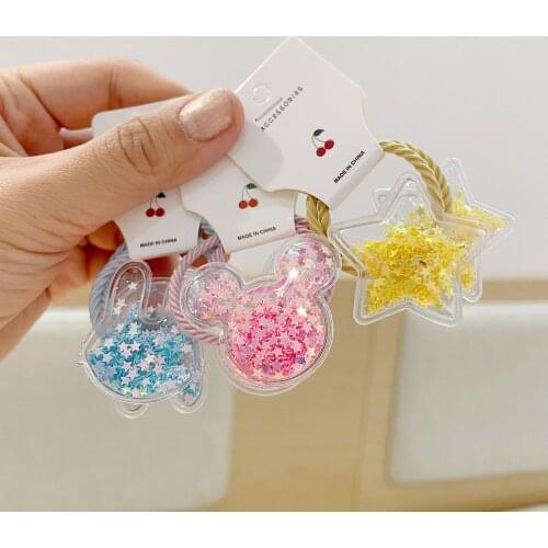 Lovely Crown Headwear Baby Headdress Girls Hair Accessories Rabbit Kids Elastic Hair Bands Todder Children Hair Ropes For Gifts