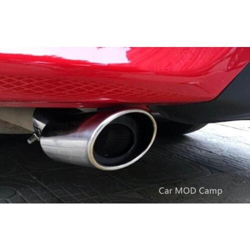 For Renault Captur Kaptur Samsung QM3 2013-2018 Stainless Steel Rear Tail End Pipe Exhaust Muffler Tip 1pcs Car Styling
