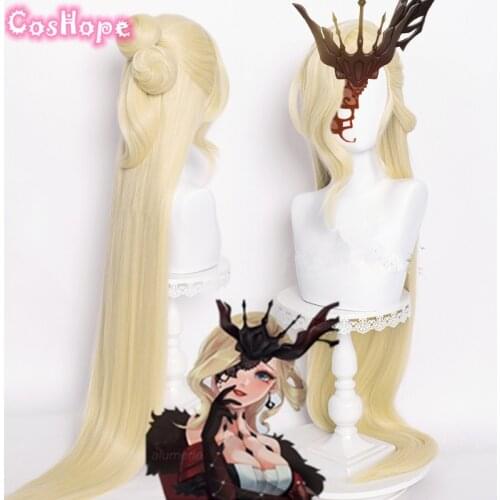 Genshin Impact La Signora Cosplay 120cm Long Light Golden Wig Cosplay Anime Cosplay Wigs Heat Resistant Synthetic Wigs Halloween