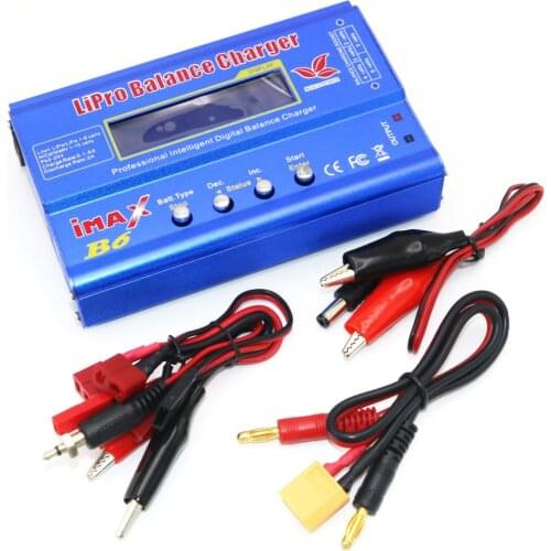 IMAX B6 80W Multi-function Professional Intelligent 1-6 Cells XT60 LiPo Battery Balance Charger for RC Quadcopter