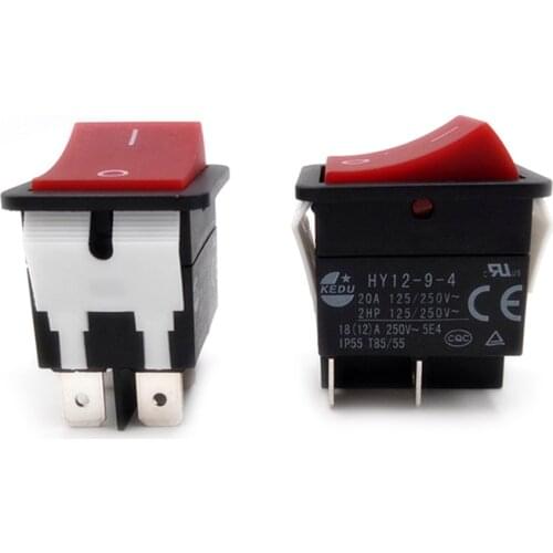 KEDU Power On Off Rocker Switch Push Button 4 Pin IP55 T85 HY12-9-4 Accessories Parts New