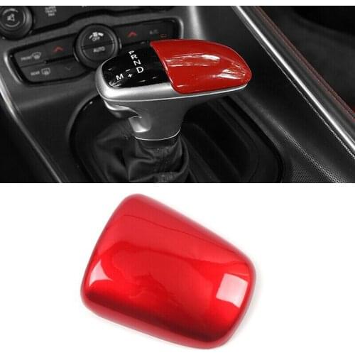 Red Accessories Gear Shift Knob Shifter Cover For Dodge Challenger Charger 15-20