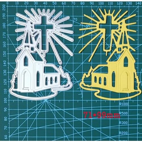 Metal cutting die holy cross church craft die template for diy Scrapbooking emboss paper card making die mould stencil
