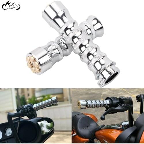 Motorcycle Aluminium 1" Handlebar Hand Grips For Harley Dyna Street Bob FXDB Electra Glide FLHT Fatboy Road Glide Road King