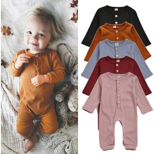 Infant Baby Girl Boy Clothes Fashion Autumn Winter Long Sleeve Knitted Romper Baby Girl Boy Long Jumpsuit Overalls Outfits 0-24M