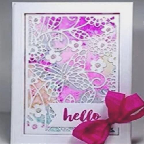 Butterfly greeting card Metal Cutting Dies for DIY Scrapbooking Album Paper Cards Decorative Crafts Embossing Die Cuts