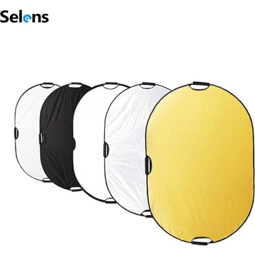 5 in 1 Reflector Multi Disc Photography Studio Photo Oval Collapsible Light Reflector handhold portable photo disc