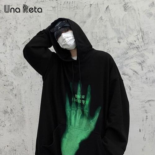 Una Reta Hoodie Men New Men Clothing Pullover Harajuku Tops Oversized Hoodie Women Plus Size Couples Sweatshirt Man Streetwear