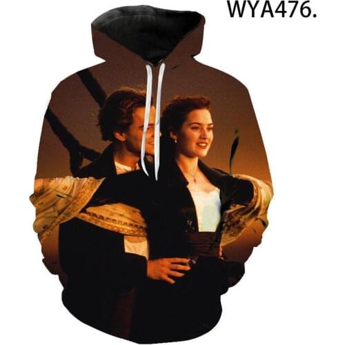 Printed 3D Hoodies Men Women Children Movie Titanic Fashion Long Sleeve Sweatshirts Streetwear Boy Girl Kids Casual Jacket