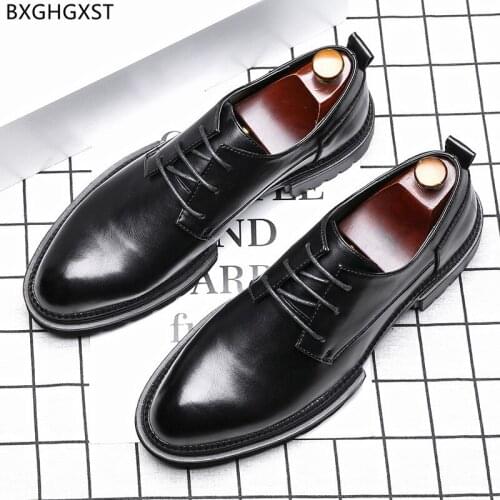 Dress Shoes Mens Fashion Black Oxford Elegant Shoes for Men Office 2021 Casual Business Shoes Men Los Zapatos De Los Hombres