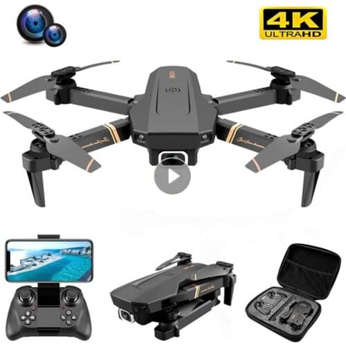 V4 Rc Drone 4k HD Wide Angle Camera 1080P WiFi Fpv Drone Dual Camera Quadcopter Real-time Transmission Helicopter Toys