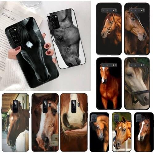 YJZFDYRM Horse Face DIY phone Case cover Shell for Samsung S20 plus Ultra S6 S7 edge S8 S9 plus S10 5G lite 2020