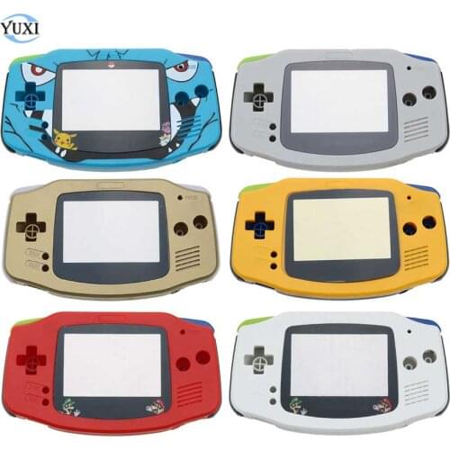 YuXi Full Housing Shell for Gameboy Advance Replacement Hard Case with Screen Lens for GBA Console Housing