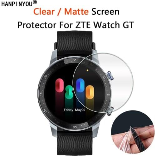 10Pcs For ZTE Watch GT Smart Bracelet Ultra Clear Glossy / Anti-Glare Matte Screen Protector Soft PET Film (Not Tempered Glass)