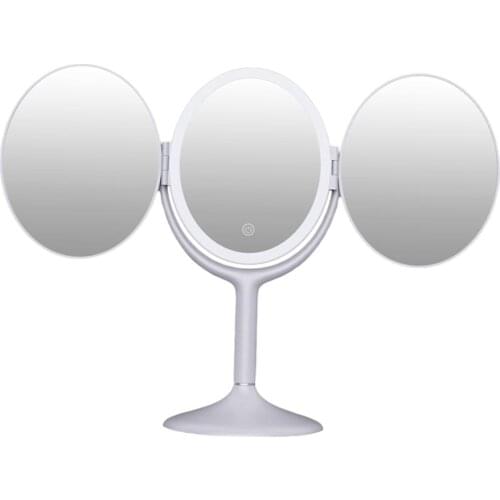 Makeup Mirror with Lights Portable Touch Control Battery Powered Female Gift