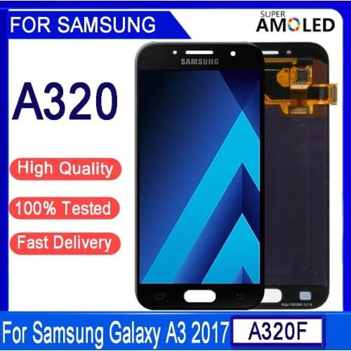 4.7"Original AMOLED LCD Display For Samsung Galaxy A3 2017 A320 A320F LCD Display Touch Screen Digitizer Assembly Replacement
