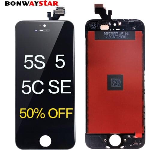 LCD Screen for iPhone5/5C/5S/SE Display LCD Touch Screen Digitizer Assembly Replacement for iphone 5 5c 5s 7+glass film+tools