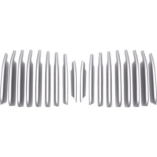 18Pcs Middle Mesh Trim Front Bumper Grill Grille Accessories Auto Parts for 1 Series 2017-2020 Models