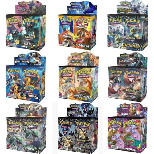 324 Cards/Box Pokemon Newest GX EX English Sword and Shield Trading Card Shiny Game Version 36 Pieces Collectible Toy Gift