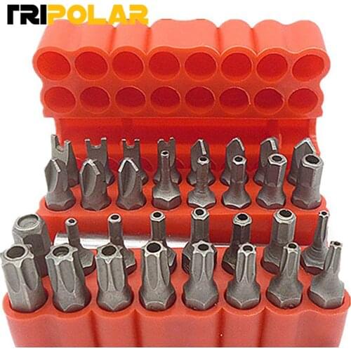 High Quality 33pcs Hollow/Solid Batch Head Combination Screwdriver Inside Hexagon Special Charging Drill Heavy-Shaped Knitting