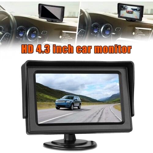 HD 4.3 Inch Car Monitor Digital Screen Wide Voltage Desktop Car Special Monitor LCD Display Reverse Monitor Car Styling