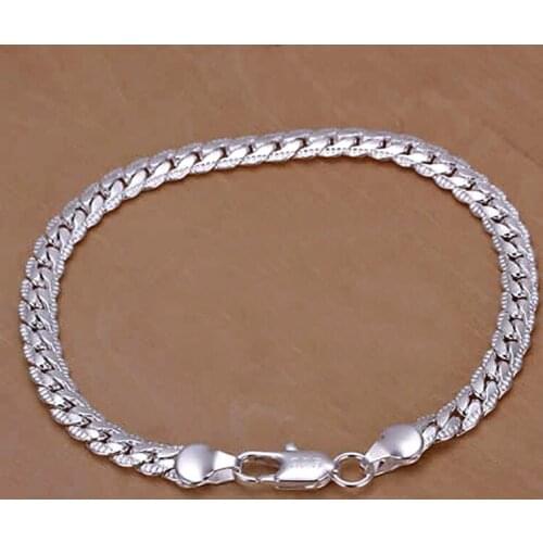 New Fashion Copper Pave Link Chain Bracelet Men Metal Link Chain Bracelet For Women Jewelry Female Wedding Party Gift