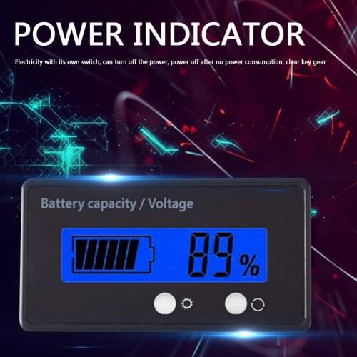 Percentage Level Monitor Voltmeter Backlit Digital Car Battery Capacity Tester Voltage Tester Doctor Detector