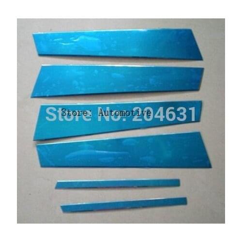 For KIA K5 Optima 2011-2015 CHROME STAINLESS STEEL B Pillar Posts window trim