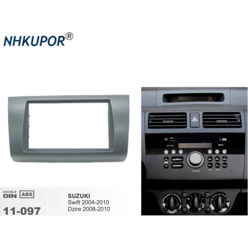 Double 2 Din Radio Fascia For SUZUKI Swift 2004-2010/Dzire 2008-2010 Stereo Audio Panel Mount Installation Dash Trim Frame Kit