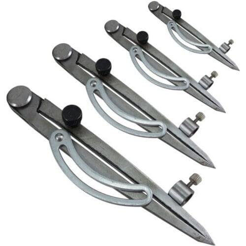 150mm-800mm Measuring Pressure Gauge Drawing Wing Dividing Line Marking Flat Foot Design Layout Compass with Wing Scribing Gauge